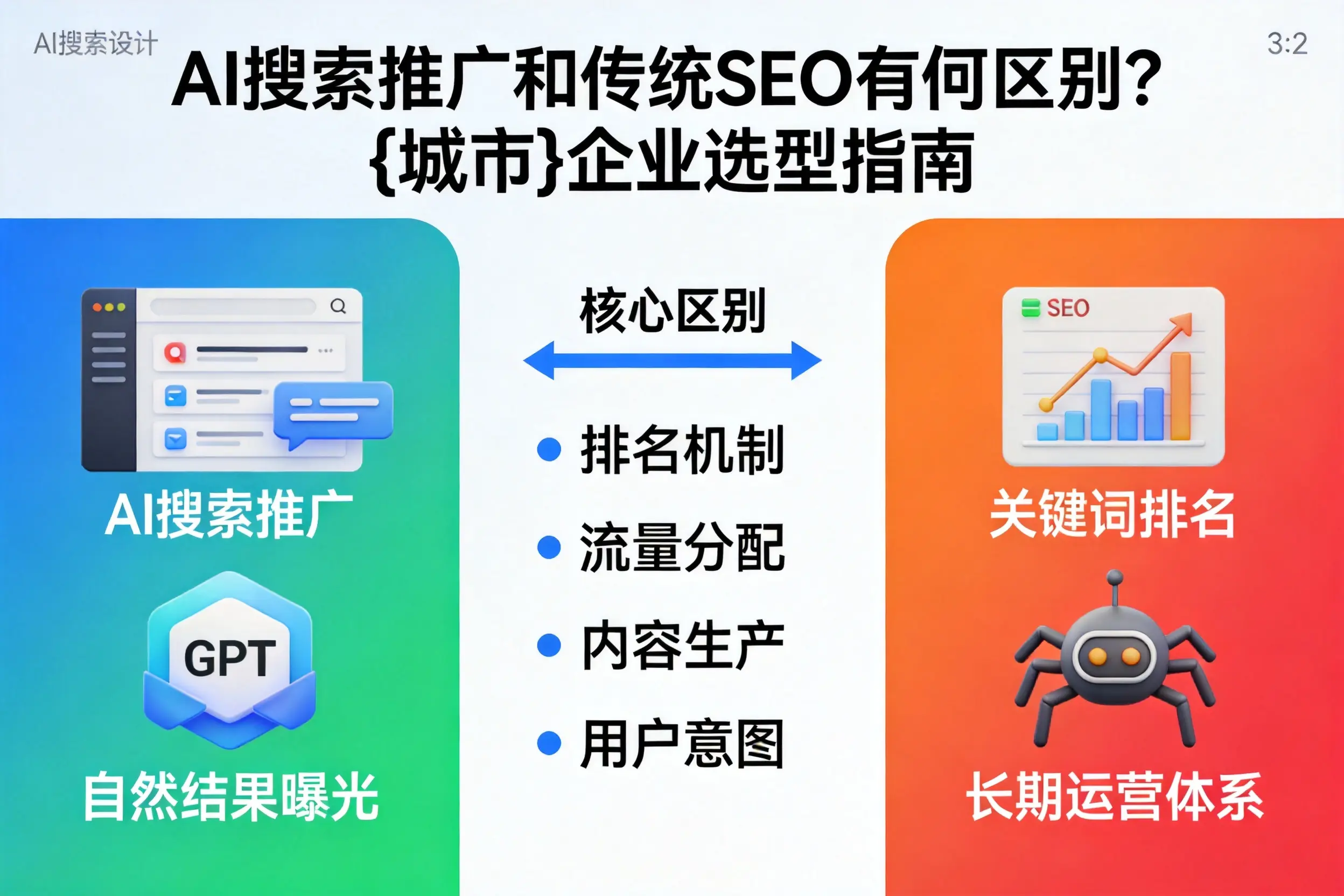 AI搜索推广和传统SEO有何区别？屯昌企业选型指南