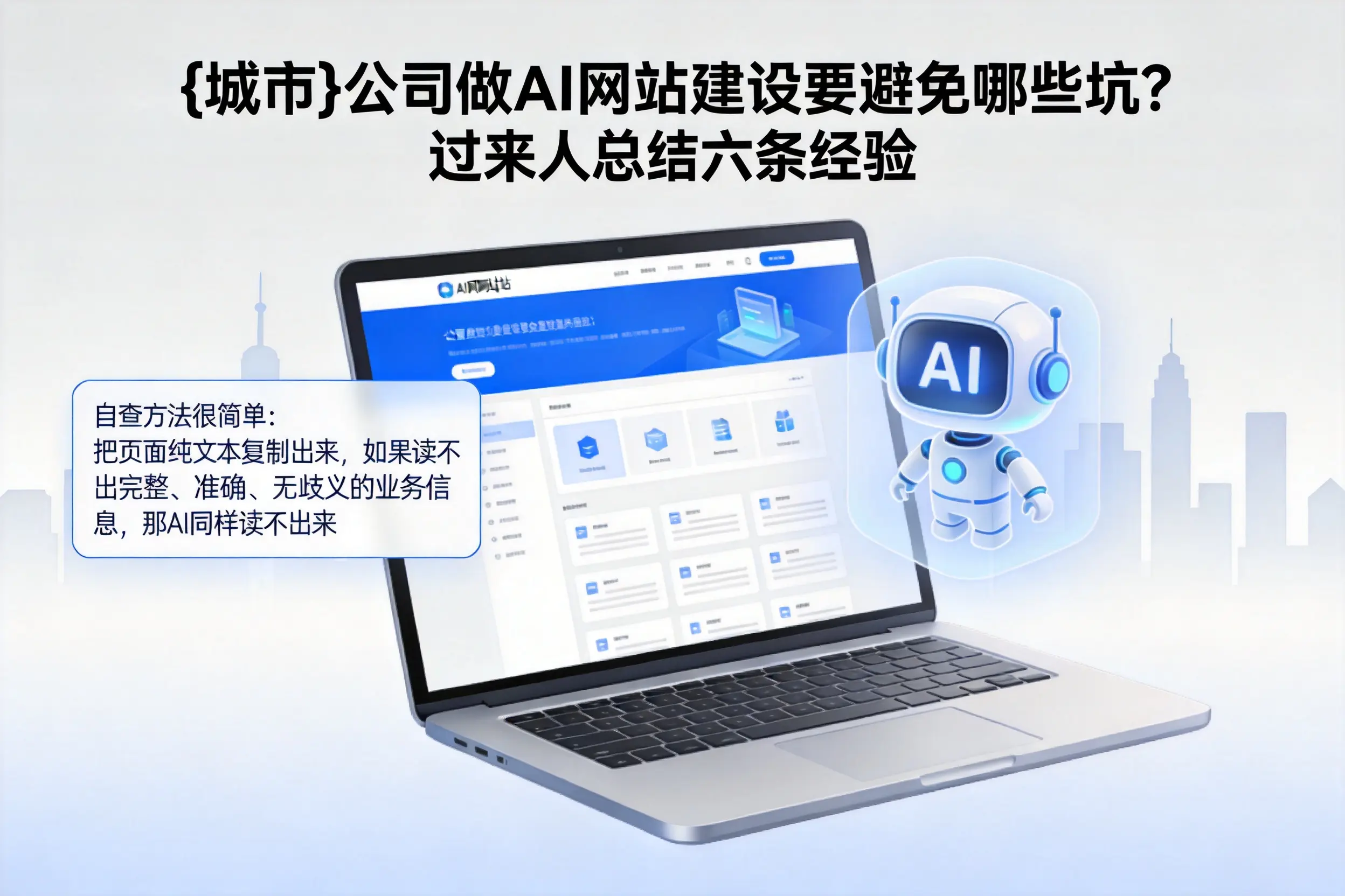 屯昌公司做AI网站建设要避免哪些坑?过来人总结六条经验