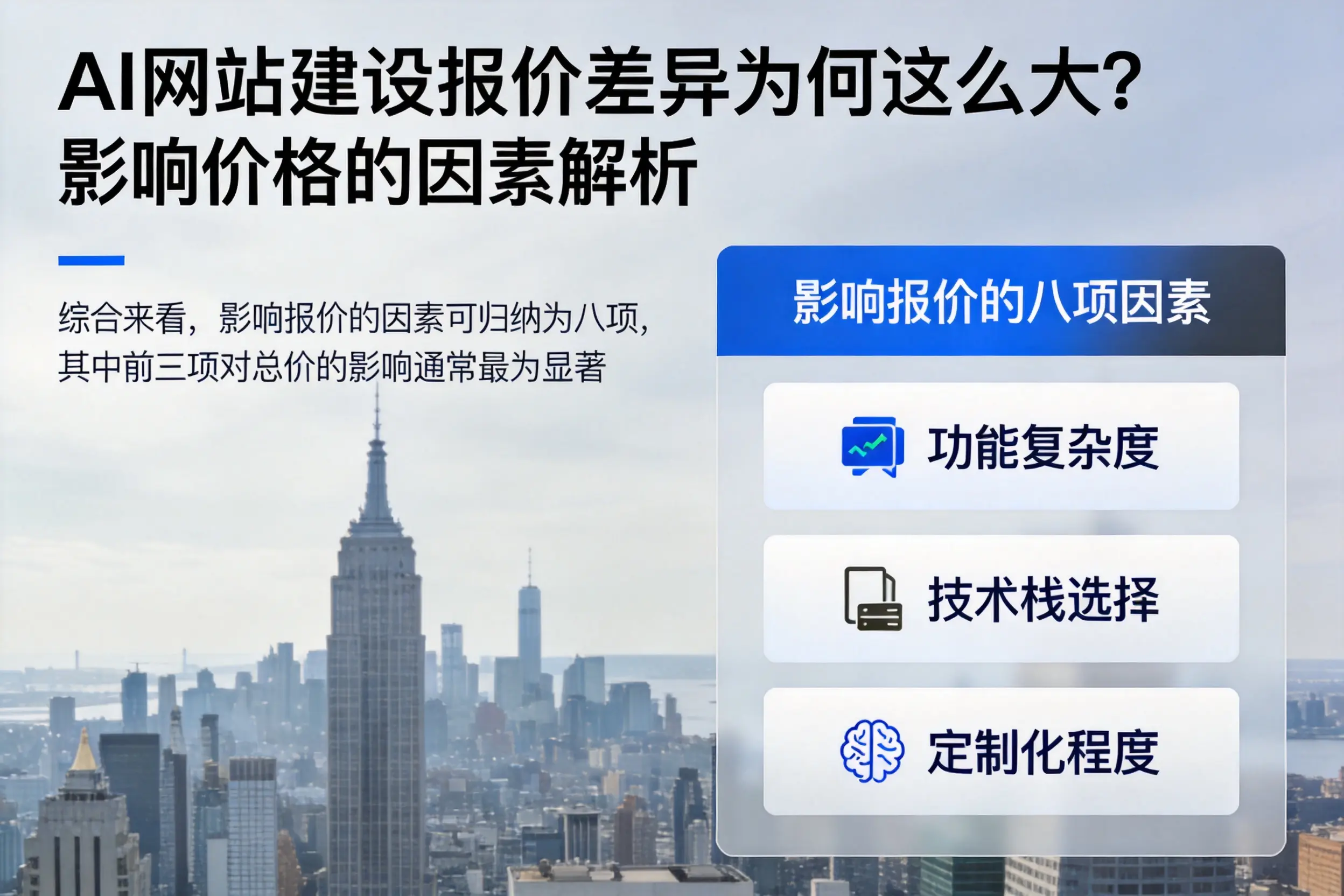 屯昌AI网站建设报价差异为何这么大？影响价格的因素解析