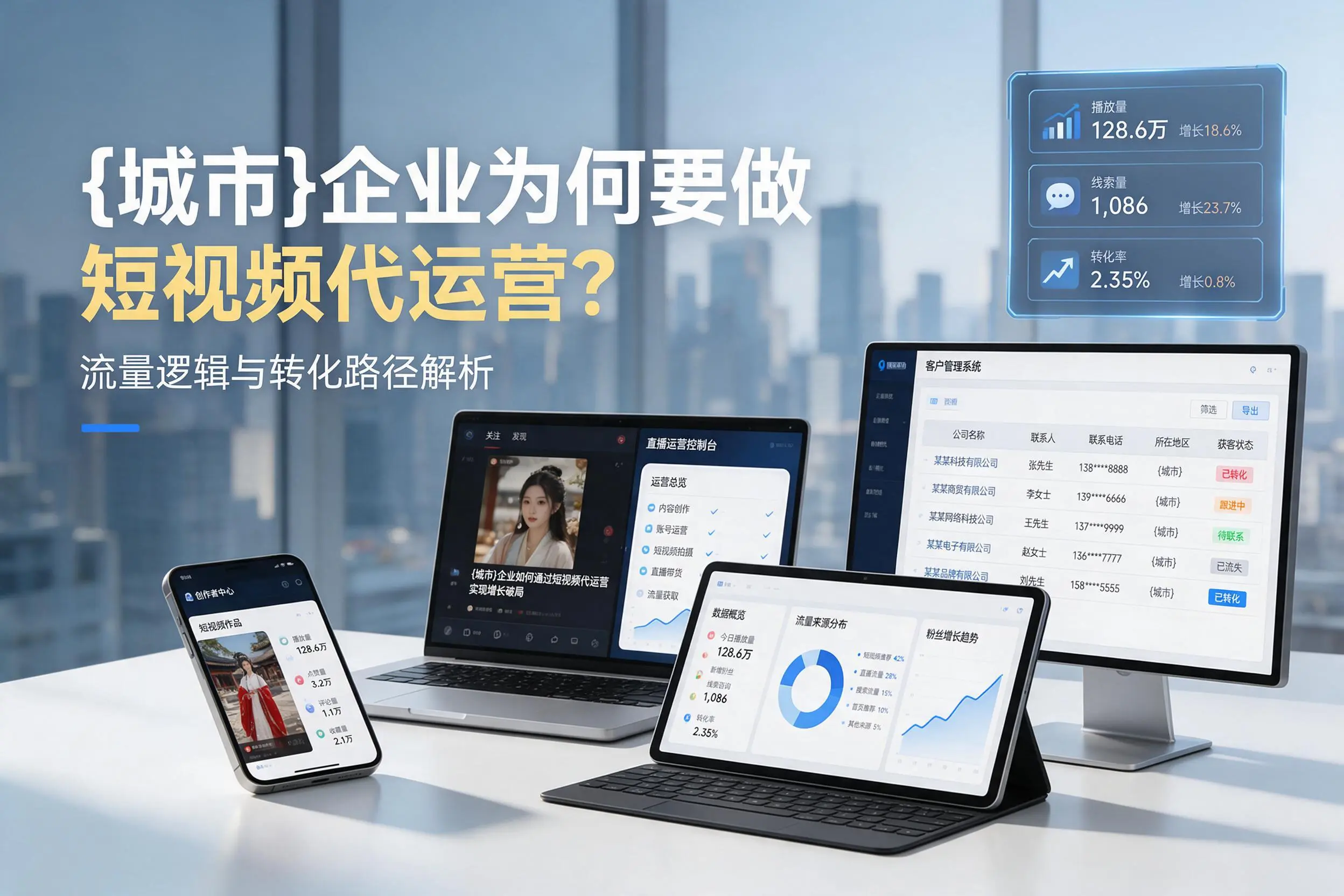 屯昌企业为何要做短视频代运营?流量逻辑与转化路径解析