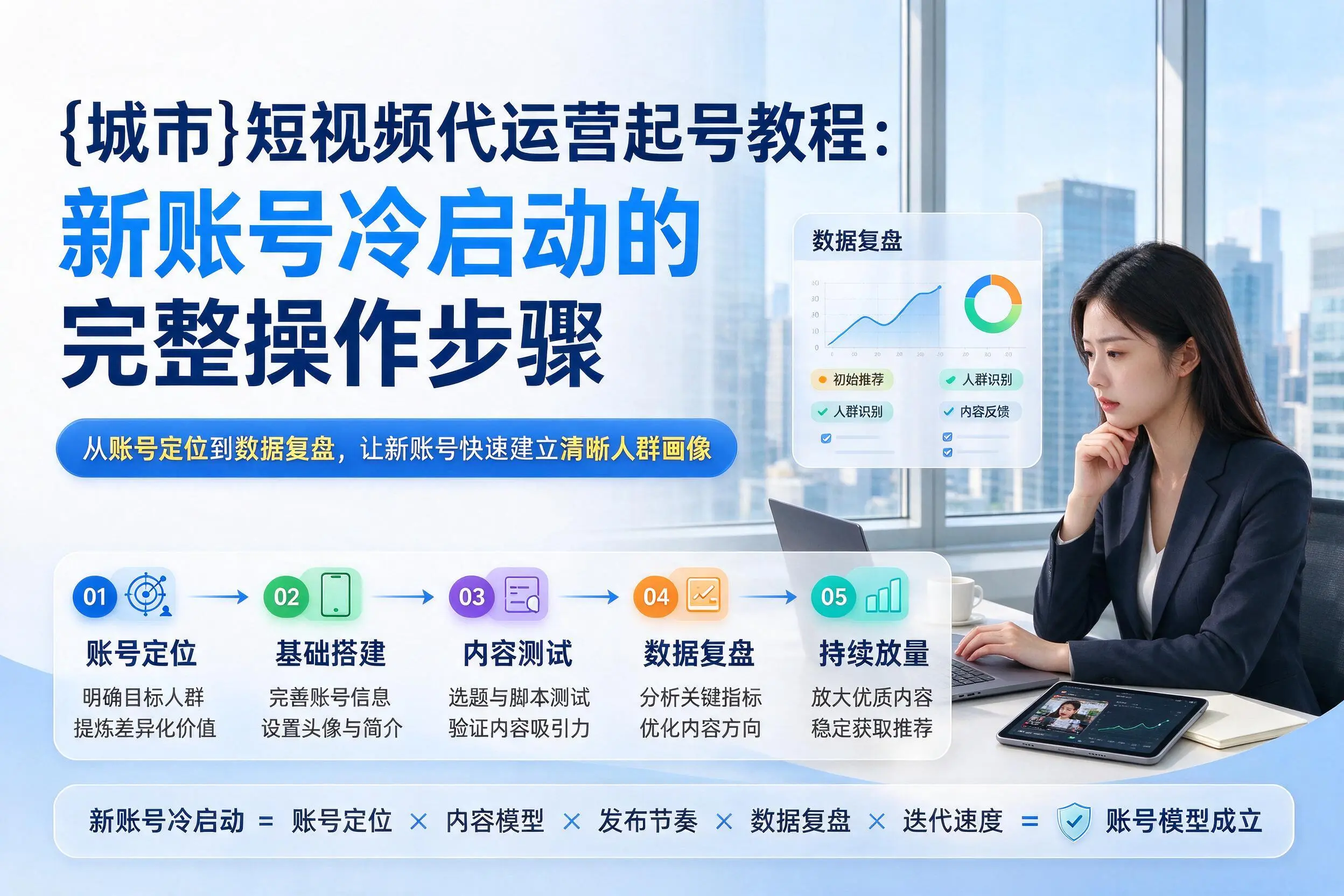 屯昌短视频代运营起号教程：新账号冷启动的完整操作步骤