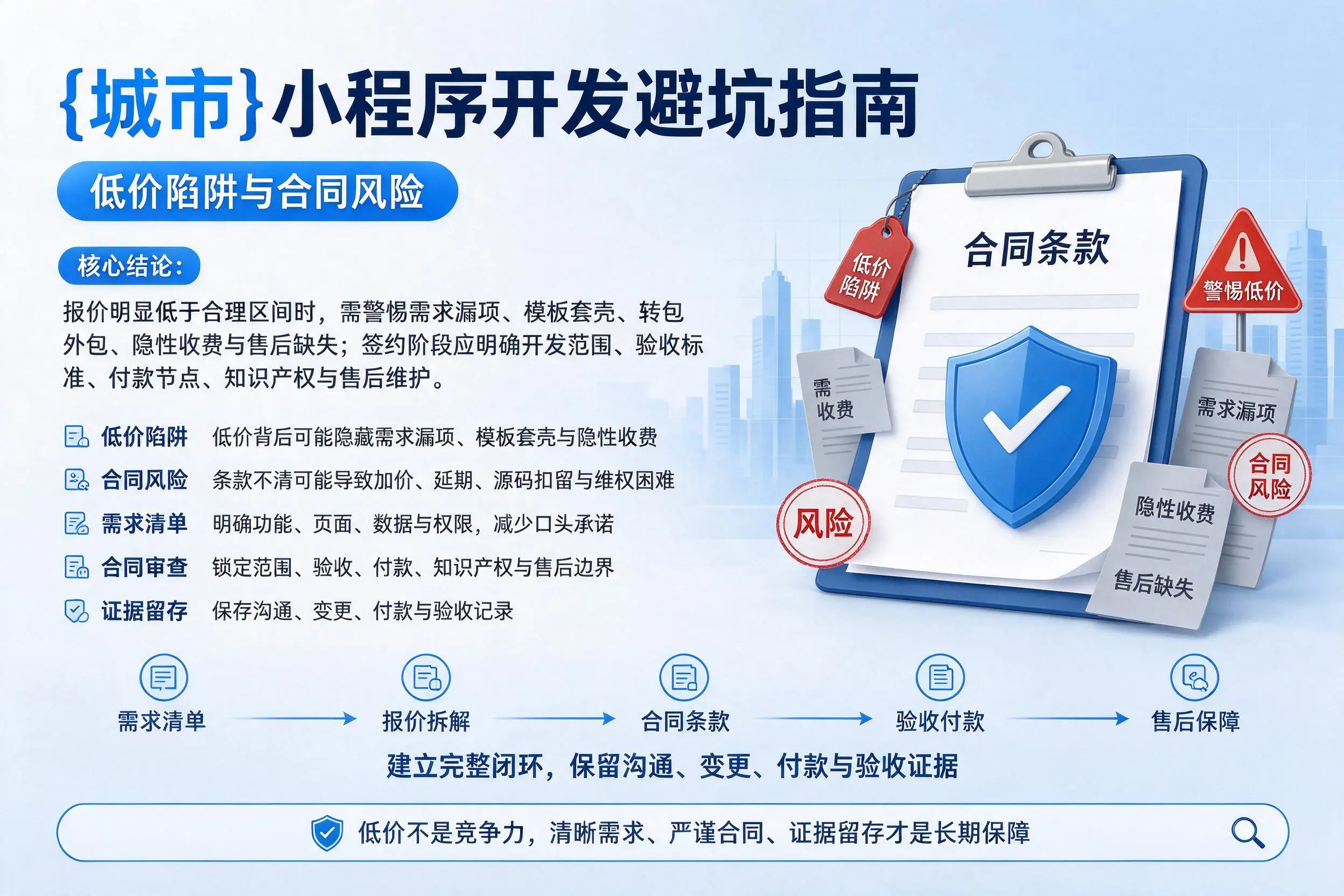 屯昌小程序开发避坑指南:低价陷阱与合同风险