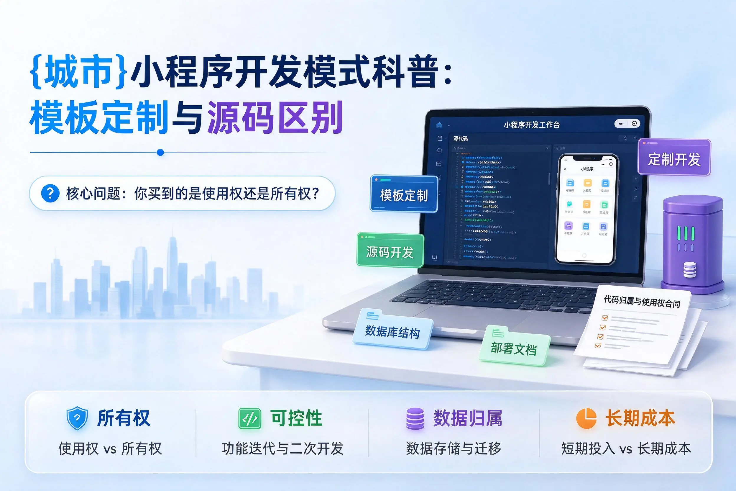 屯昌小程序开发模式科普:模板定制与源码区别