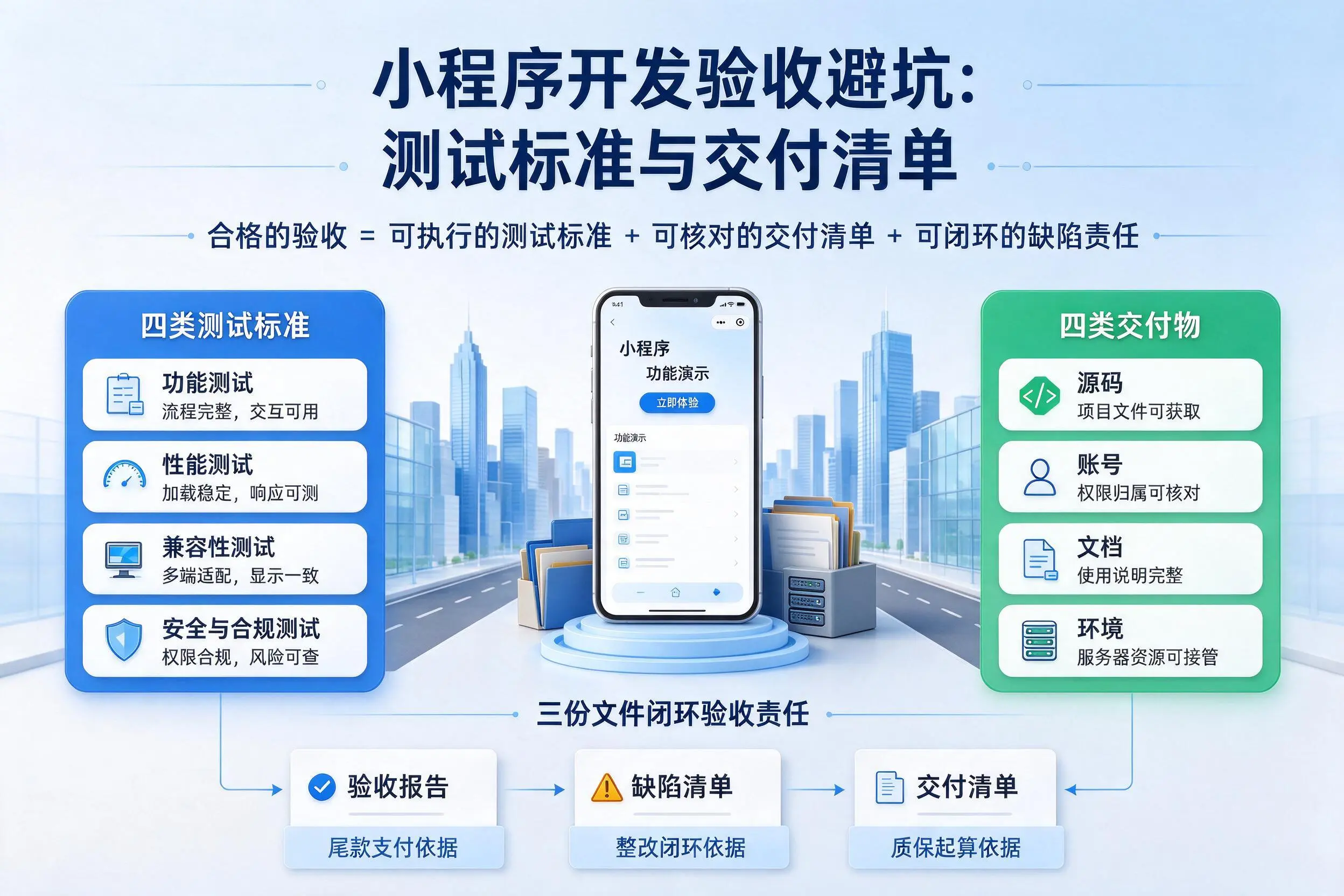 屯昌小程序开发验收避坑：测试标准与交付清单