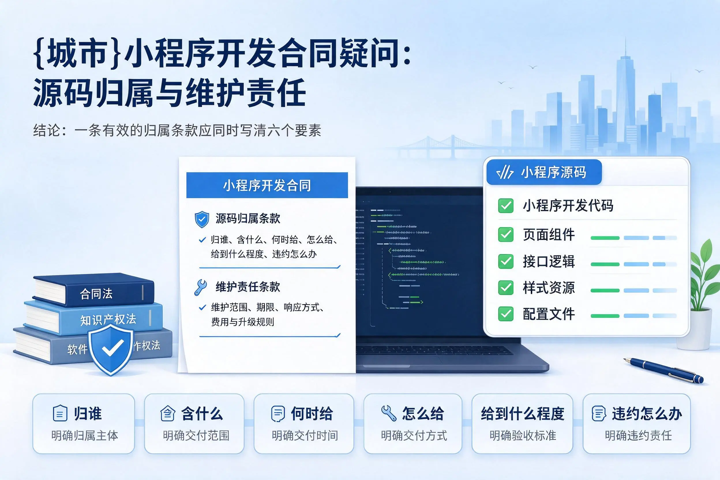 屯昌小程序开发合同疑问：源码归属与维护责任