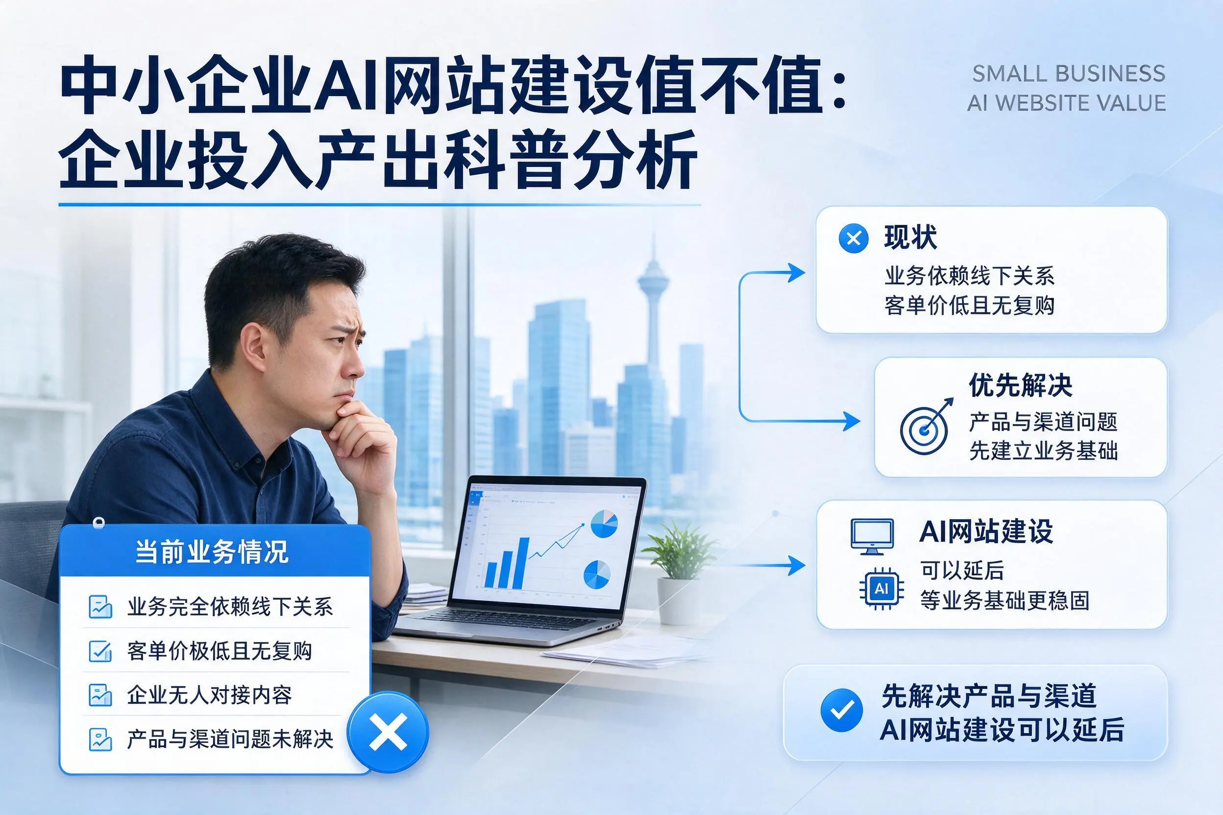 中小企业AI网站建设值不值:屯昌企业投入产出科普分析