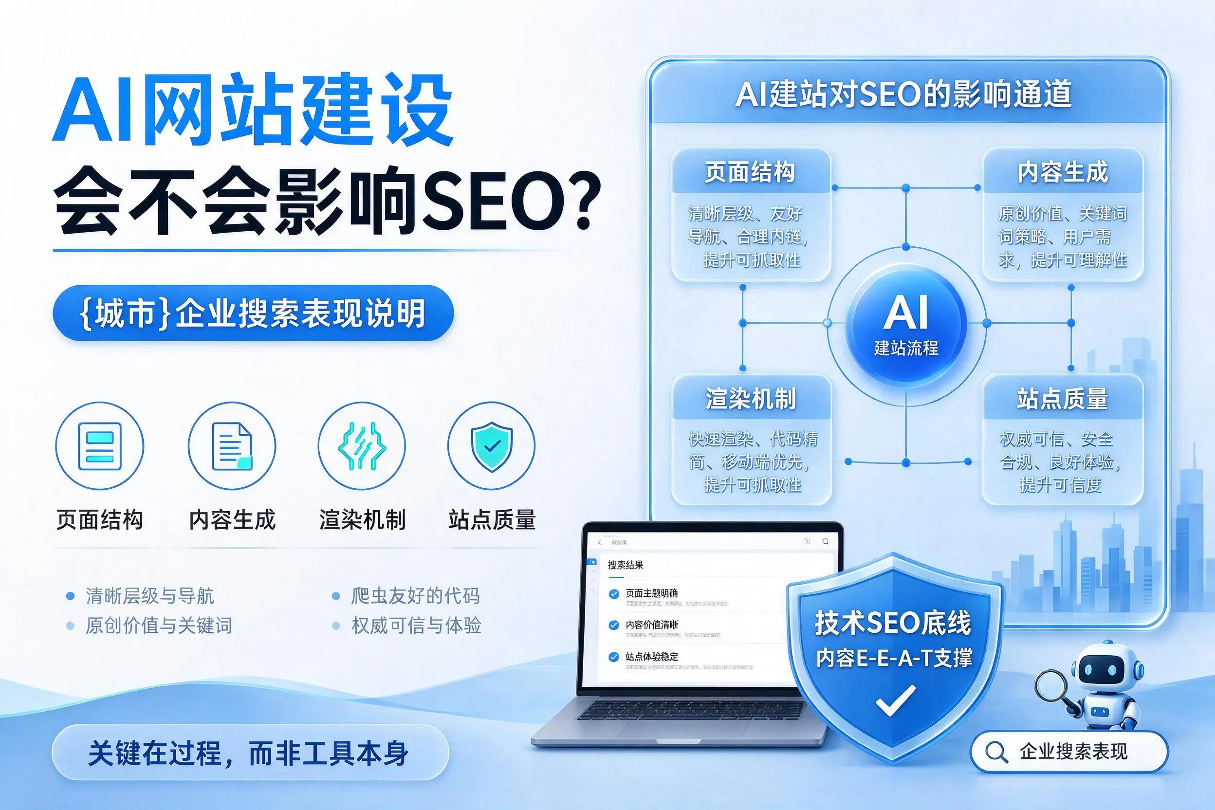 AI网站建设会不会影响SEO？屯昌企业搜索表现说明