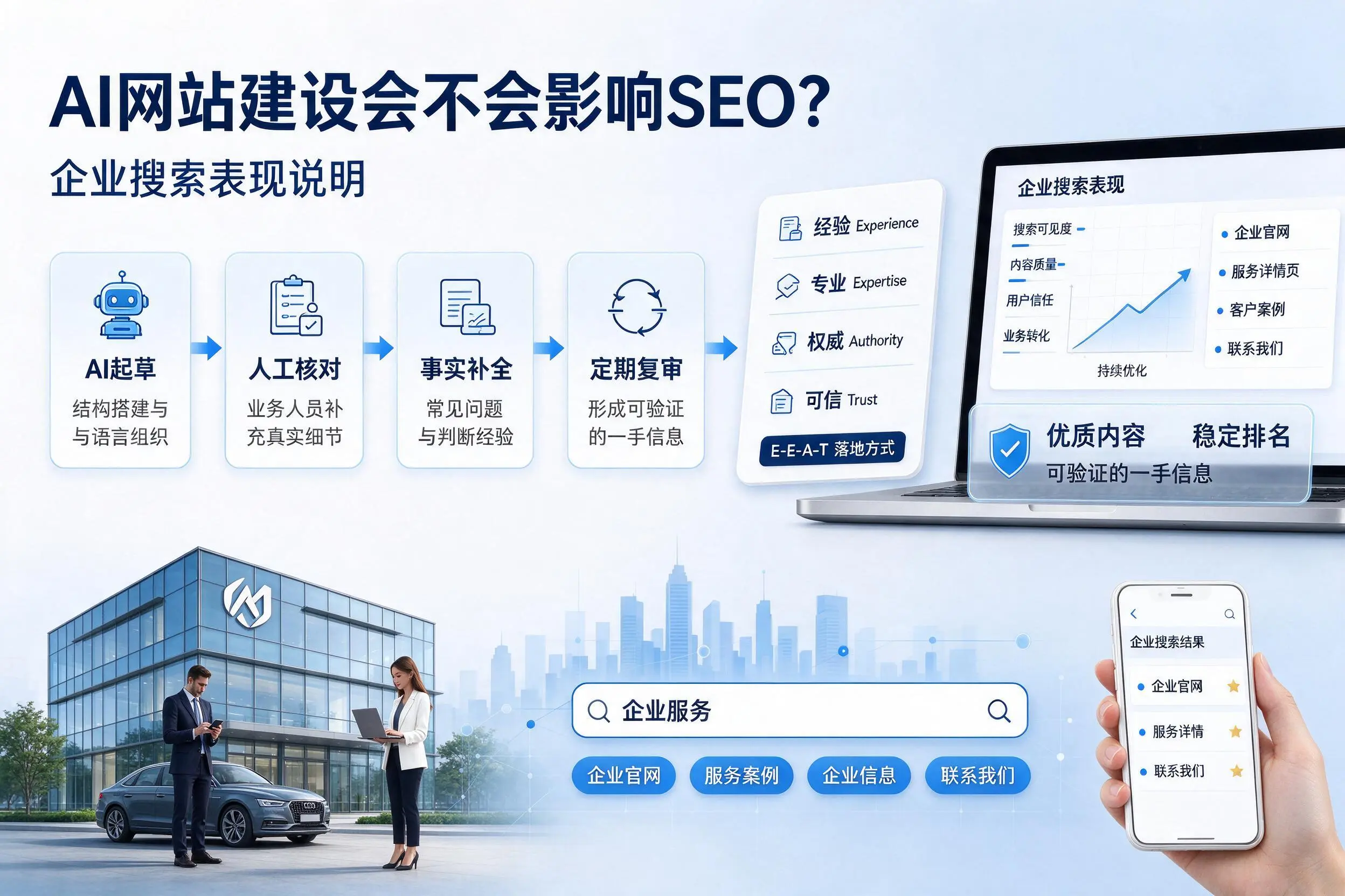 AI网站建设会不会影响SEO？屯昌企业搜索表现说明