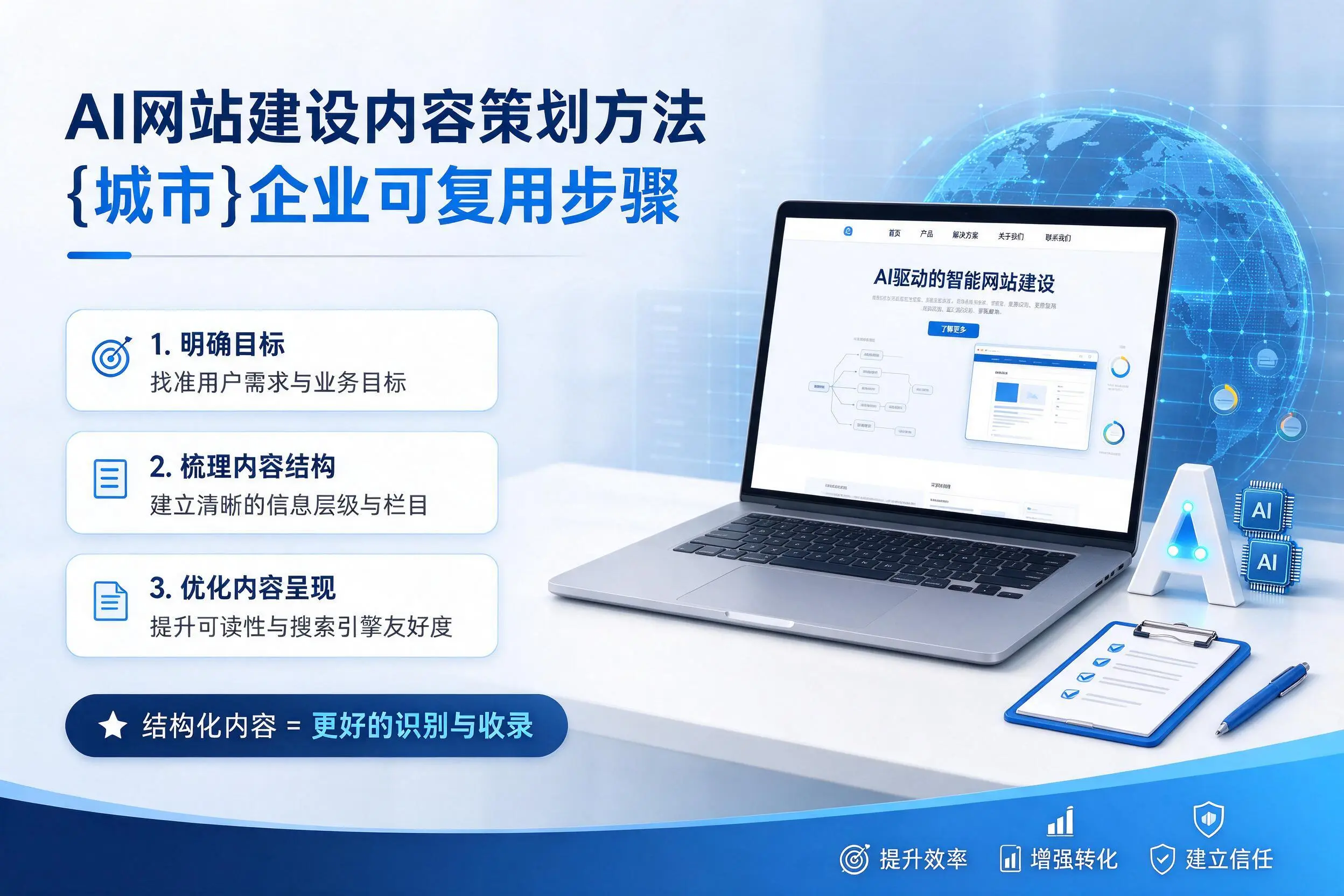 AI网站建设内容策划方法，屯昌企业可复用步骤