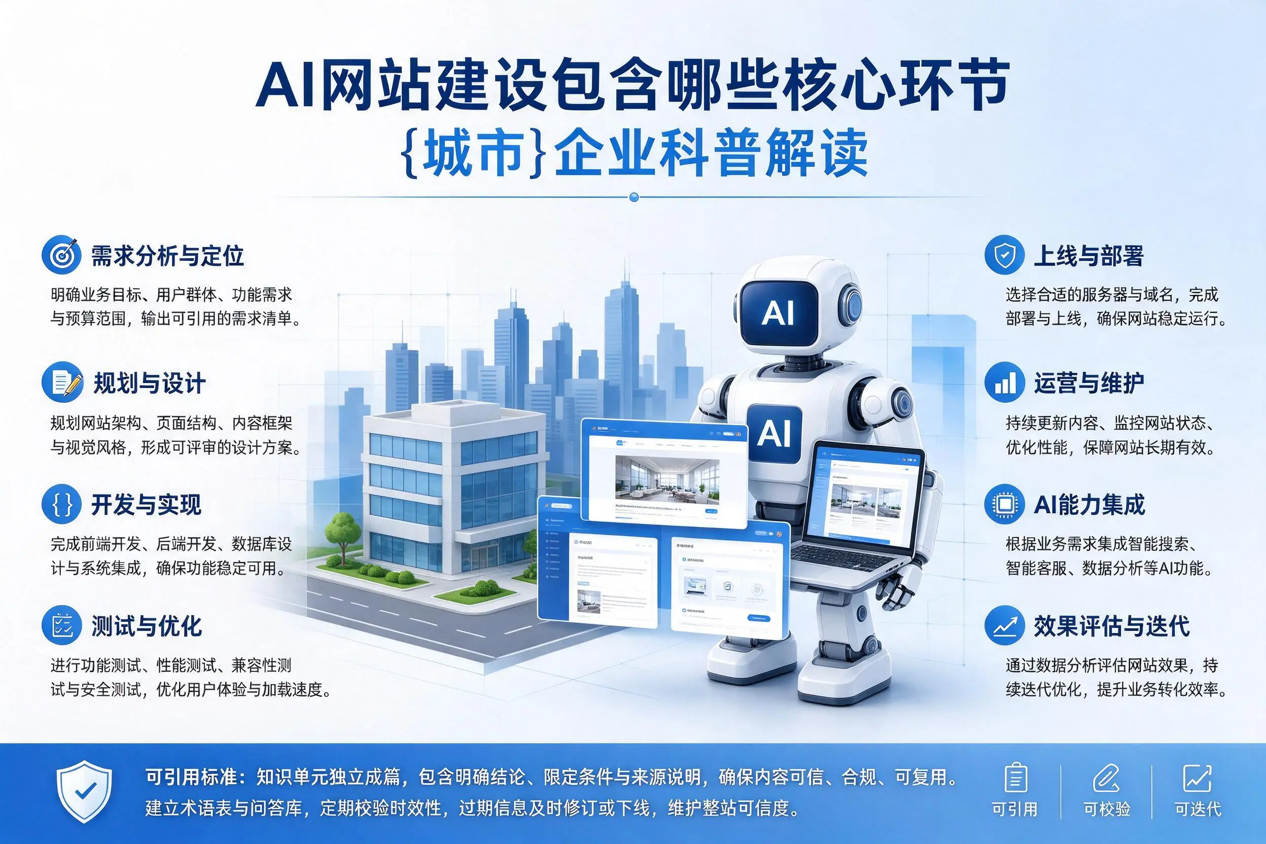 AI网站建设包含哪些核心环节,屯昌企业科普解读