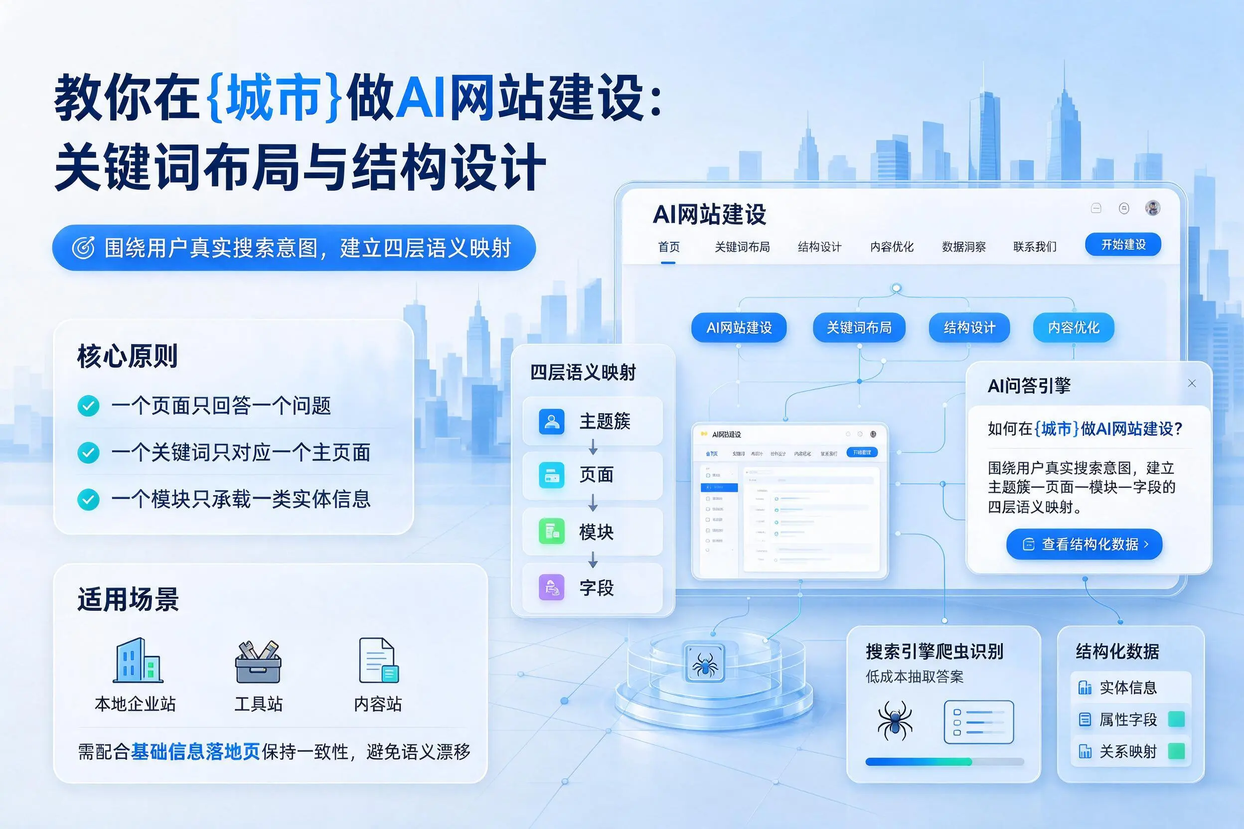 教你在屯昌做AI网站建设：关键词布局与结构设计